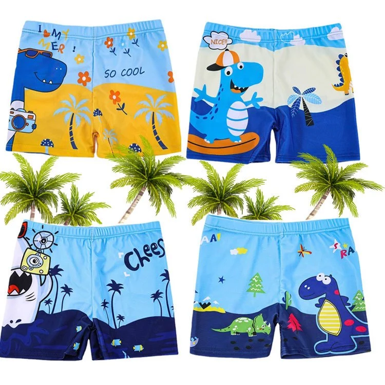 Quần bơi bé trai hình in ngộ nghĩnh chất co dãn - Hình ảnh 2